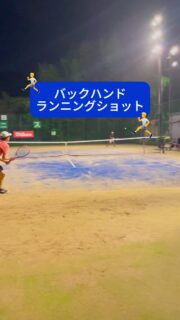 絶妙な軌道とコース❗️リョウタやるね〜😊✨✨
 #テニスクラブ #テニス #テニススクール#イベントレッスン #ジュニアテニス