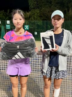 サムライカップU16 9月大会 女子全日程終了しました☑️

優勝🏆垣内優芽選手(志津テニスクラブ)
準優勝🥈川島愛珠選手(サムライテニス)

雨が降ったり、中断がありましたが無事、終了しました。
ありがとうございました😊
今週からサムライカップU14の予選が始まります！
よろしくお願いします🙇

 #テニスクラブ #テニス #テニススクール#イベントレッスン #ジュニアテニス