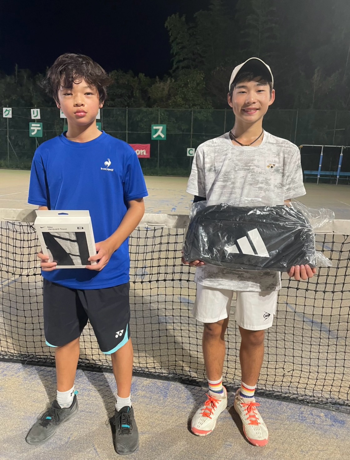 サムライカップU14 10月大会　男子
優勝🏆高橋慶選手(神奈中テニススクール)
準優勝🥈塚本蒼士選手(Ampersand Tennis Academy)

おめでとう御座います🥳㊗️来週は女子大会です！！
宜しくお願いします🙇

 #テニスクラブ #テニス #テニススクール#イベントレッスン #ジュニアテニス